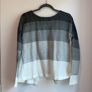 LemLem Long Sleeve Gray Ombré Top